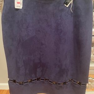 Soft suede-like skirt